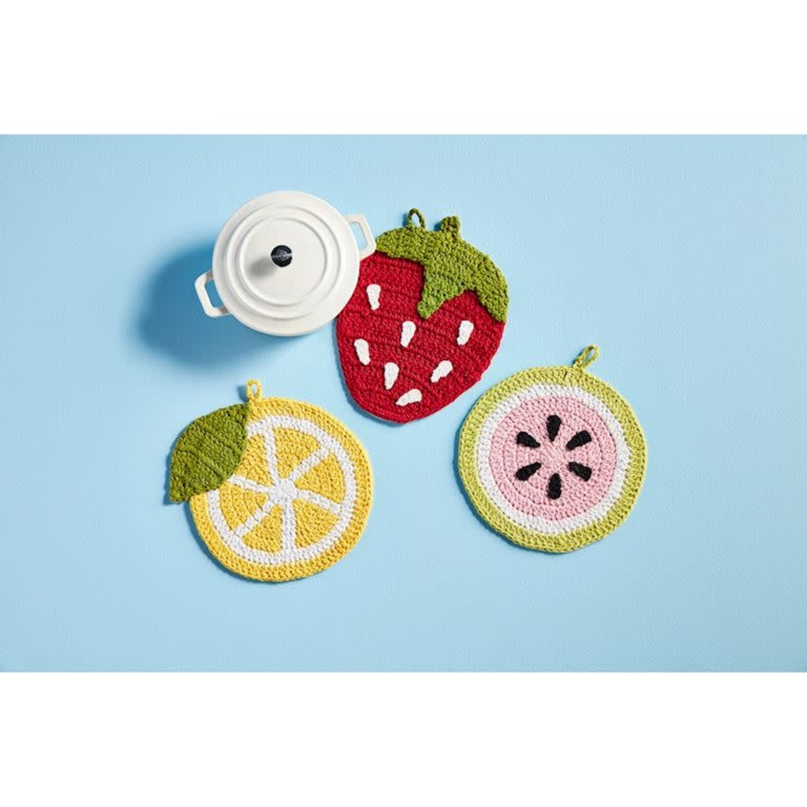 mud pie crochet citrus trivet