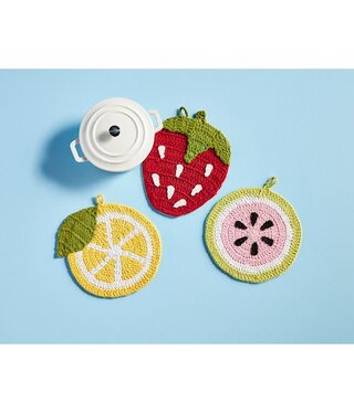 mud pie crochet citrus trivet