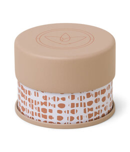 paddywax Terrace Patterned Candle Tin with Terracotta Solid Lid, Linen Rosewood
