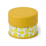 paddywax terrace patterned candle tin with yellow lemons