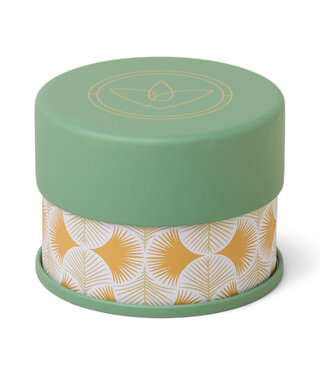 paddywax terrace patterned candle with green lid