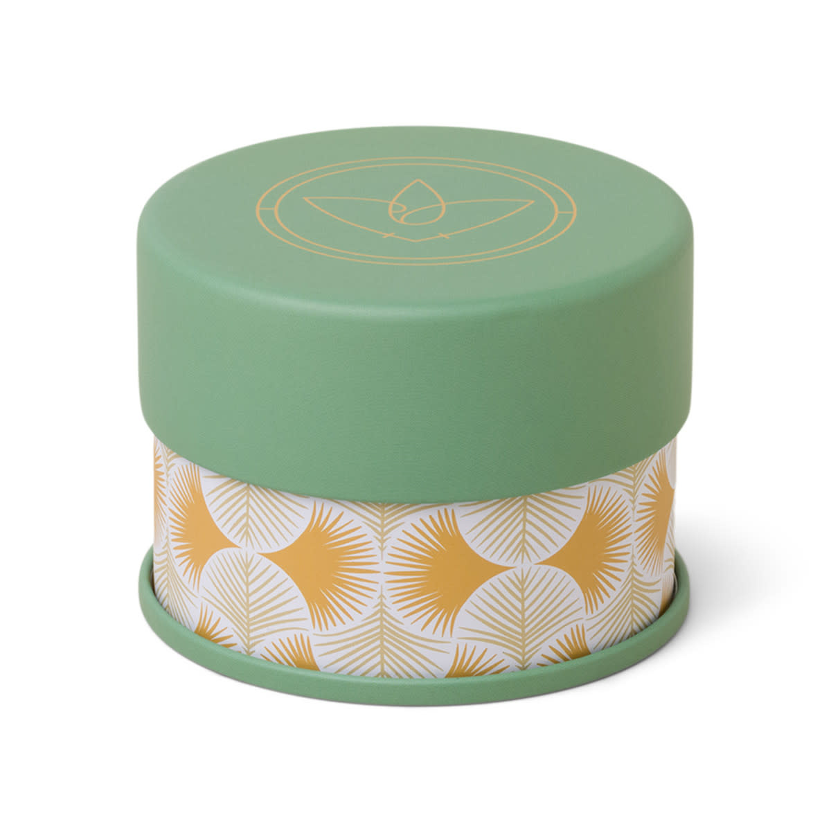 paddywax Terrace Patterned Candle with Green Lid