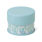 paddywax terrace patterned candle tin with blue lid