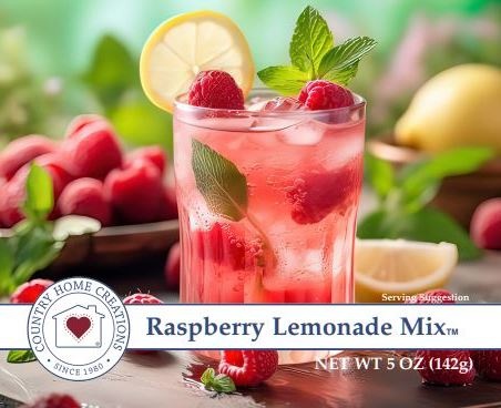 available at m. lynne designs Raspberry Lemonade Mix