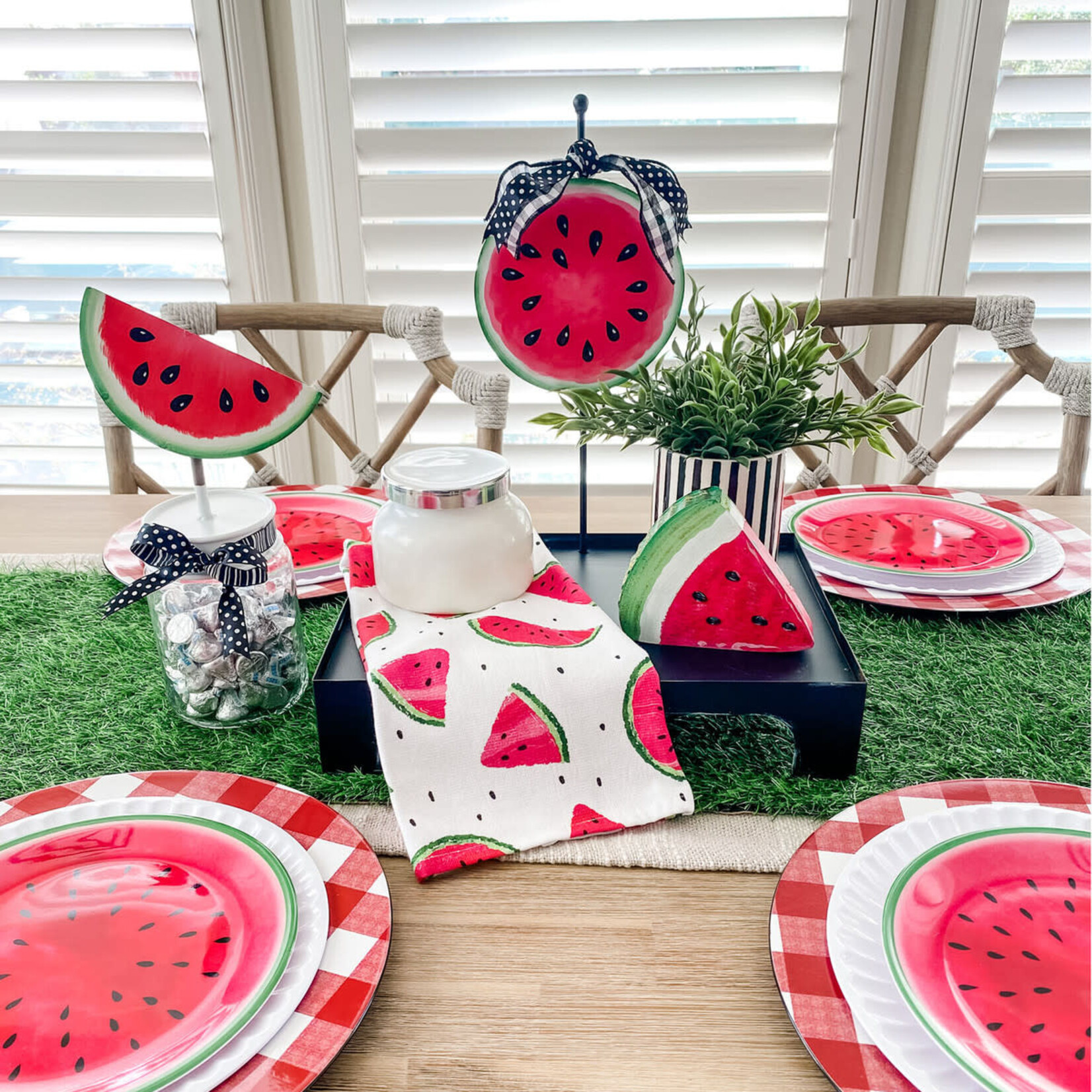 the round top collection watermelon finial