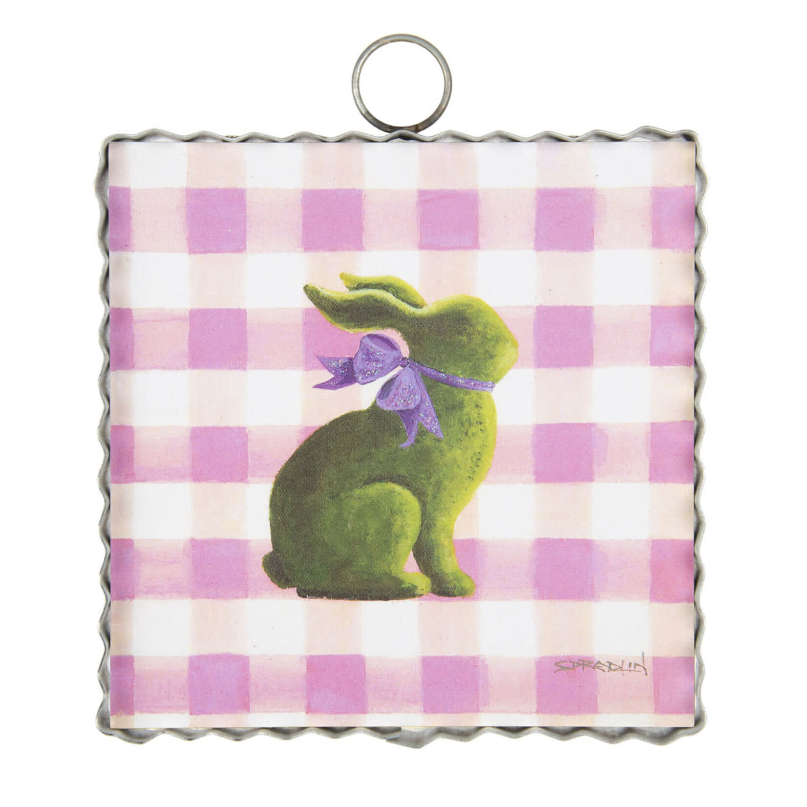 the round top collection gallery moss bunny charm