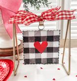 the round top collection Checked Love Charm