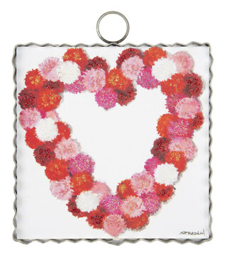 the round top collection Pom Pom Heart Charm