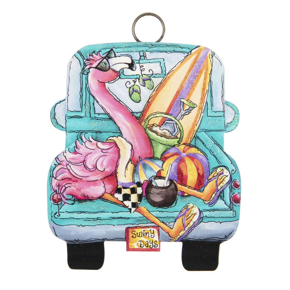 the round top collection Summer Truck Charm