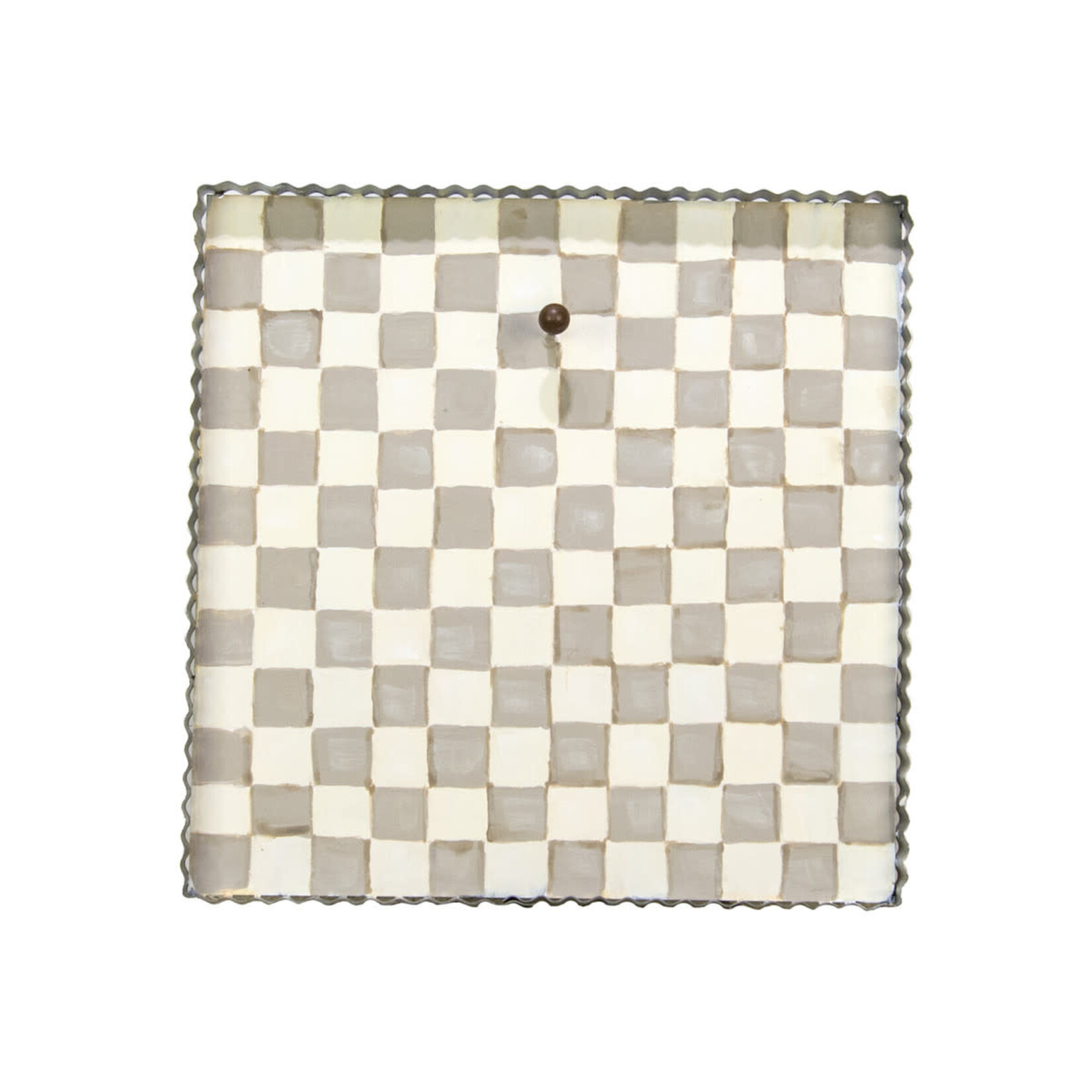 the round top collection putty checkerboard display board