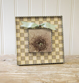 the round top collection Putty Checkerboard Display Board