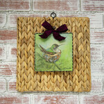 the round top collection wicker wall display board