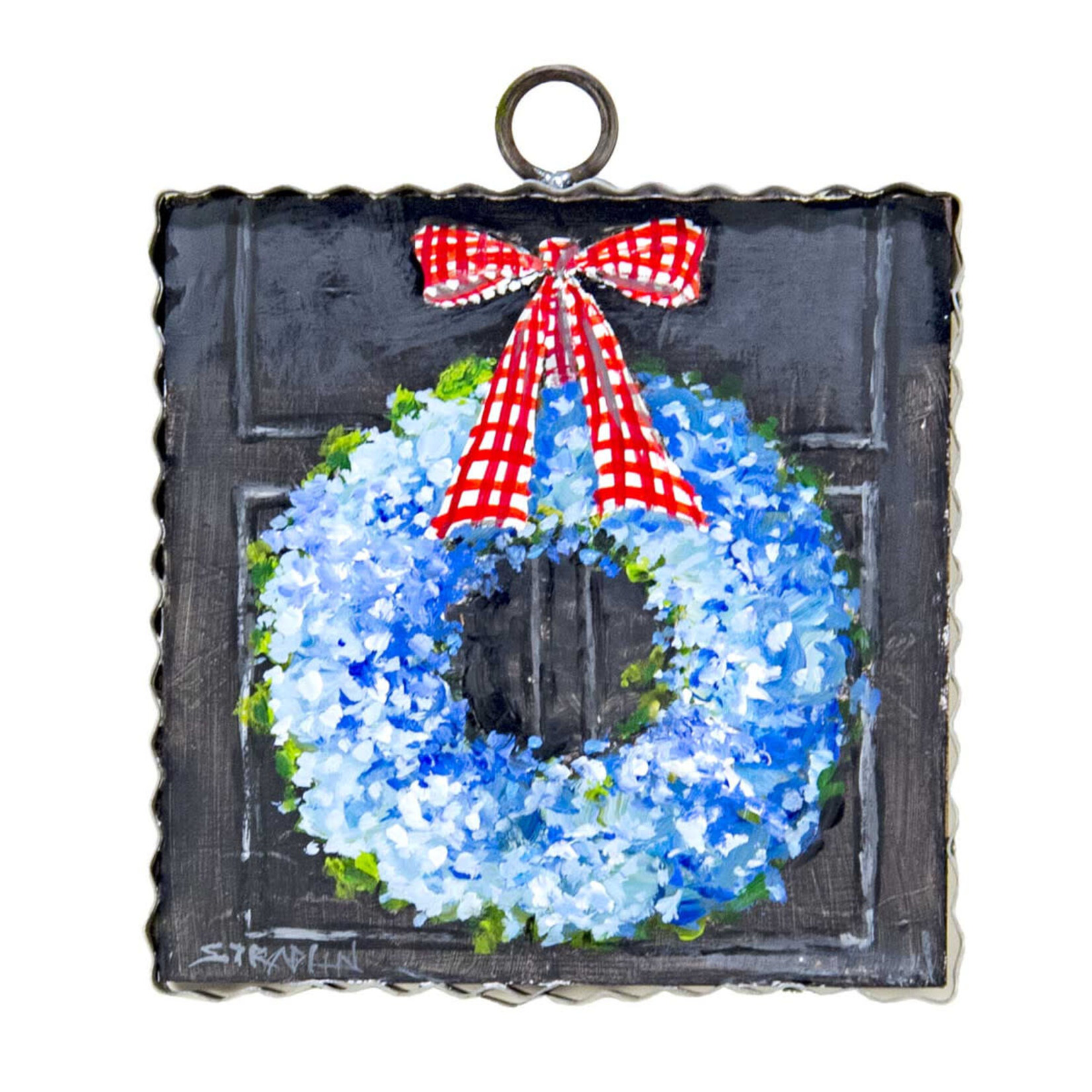 the round top collection all american wreath charm
