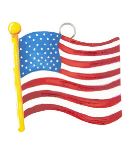 the round top collection Waving Flag Charm