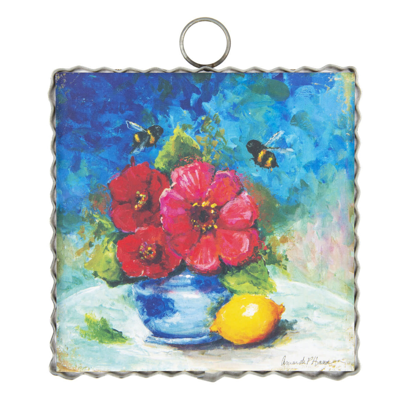 the round top collection hamilton poppy arrangement charm