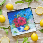 the round top collection hamilton poppy arrangement charm