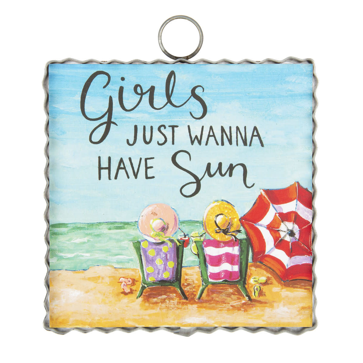 the round top collection Girls Just Wanna Have Sun Charm