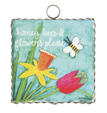 the round top collection Bees & Flowers Charm