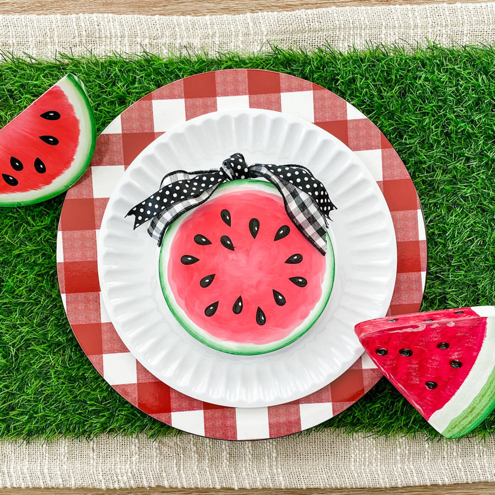 the round top collection watermelon shape charm