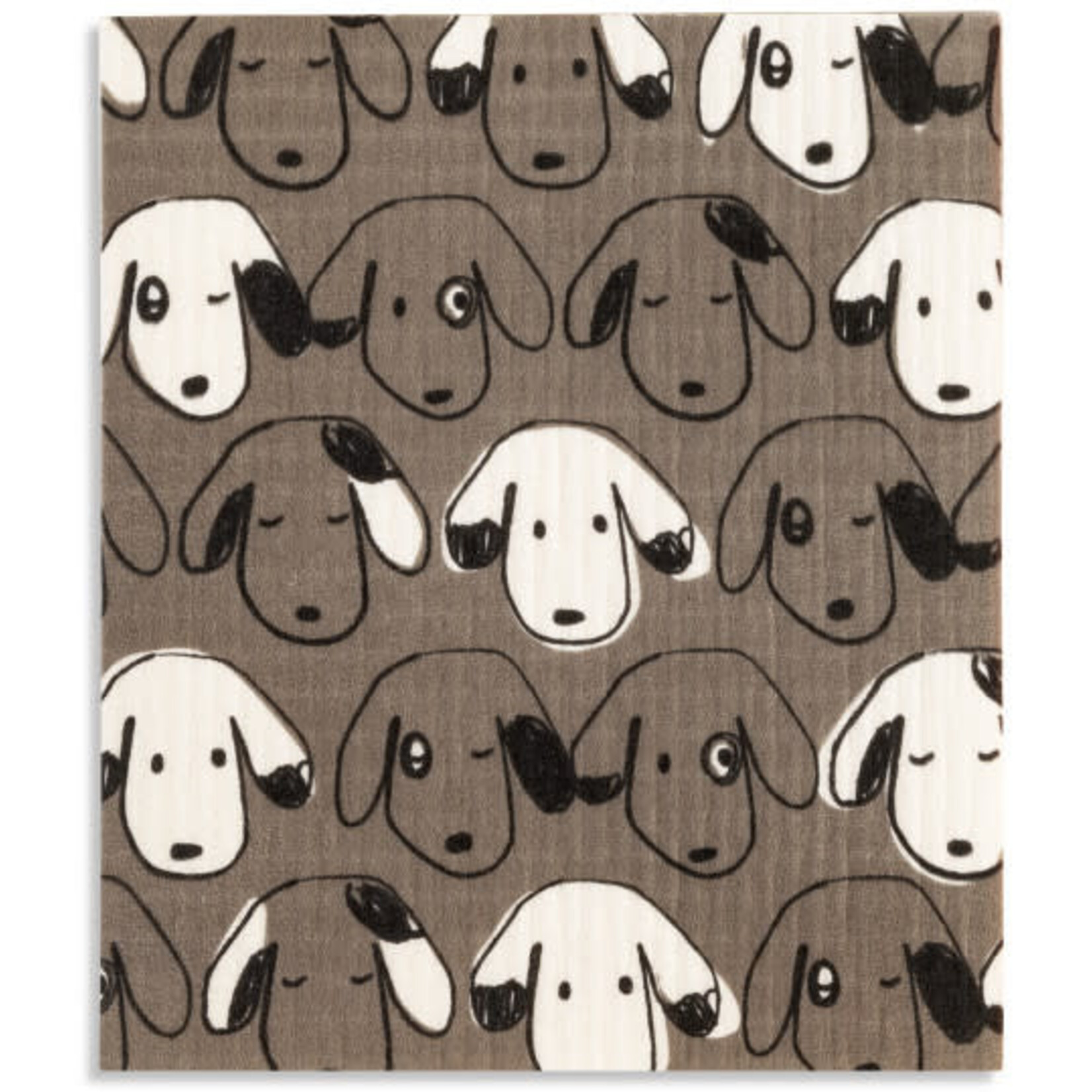 m. lynne designs gray dogs swedish dishcloth