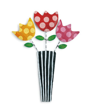 available at m. lynne designs Flowers in Vase Door Hanger
