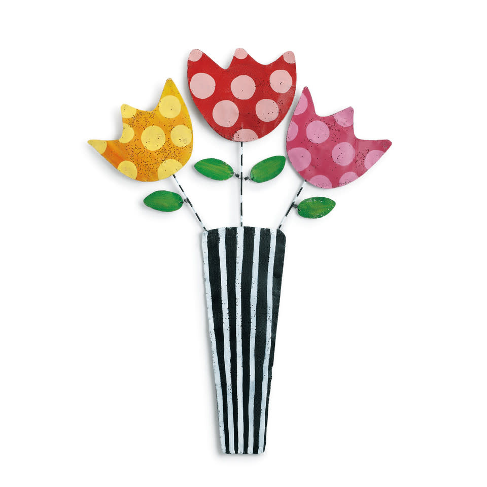 available at m. lynne designs Flowers in Vase Door Hanger