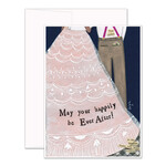curly girl happily ever after card