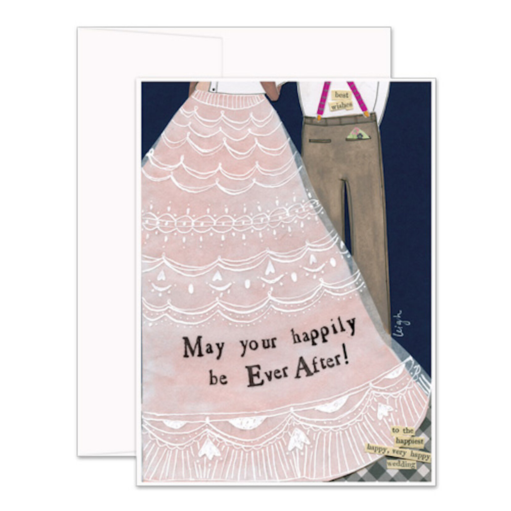curly girl happily ever after card