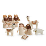 m. lynne designs neutral nativity felt set of 9