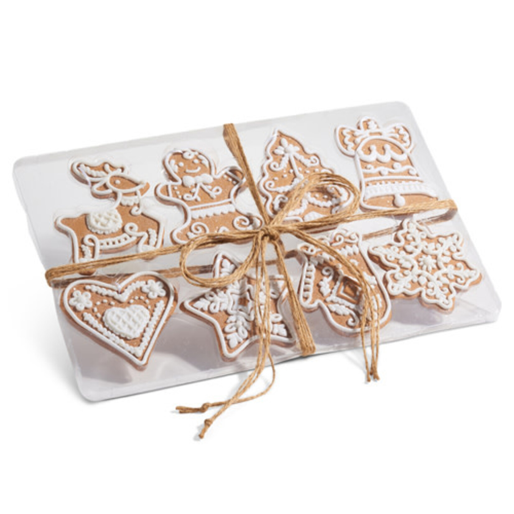 m. lynne designs box of assorted gingerbread ornaments