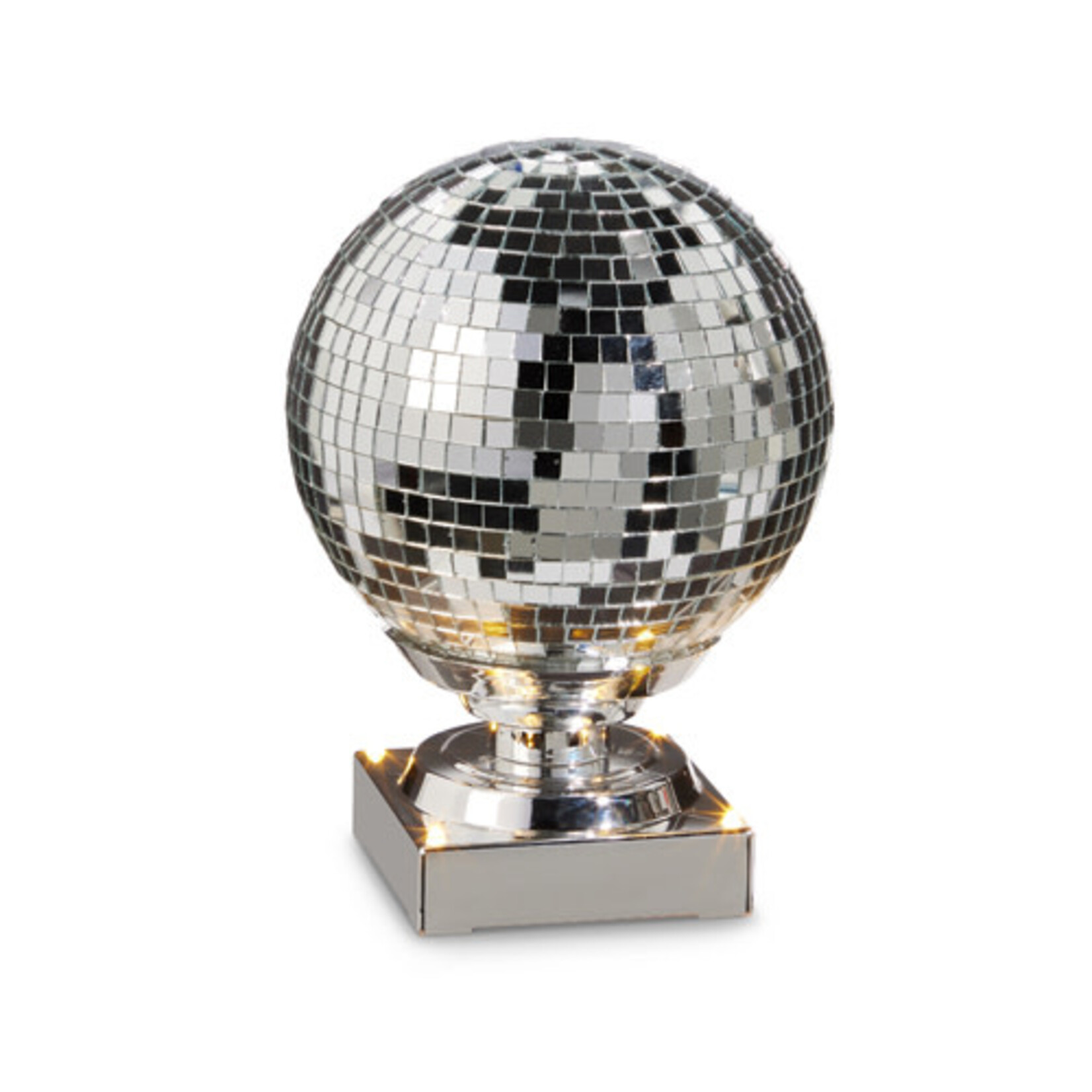 m. lynne designs standing animated spinning disco ball