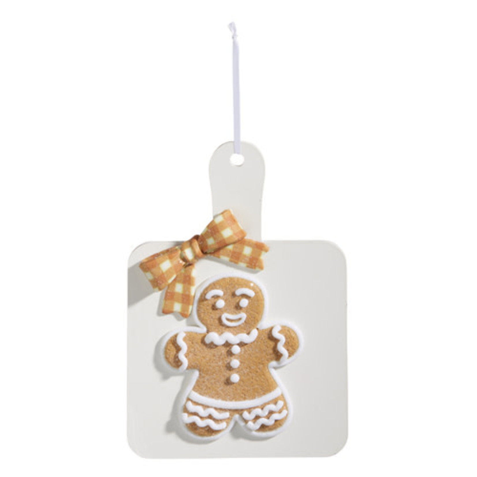 m. lynne designs gingerbread cookie cutting board ornament