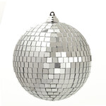 m. lynne designs silver disco ball ornament