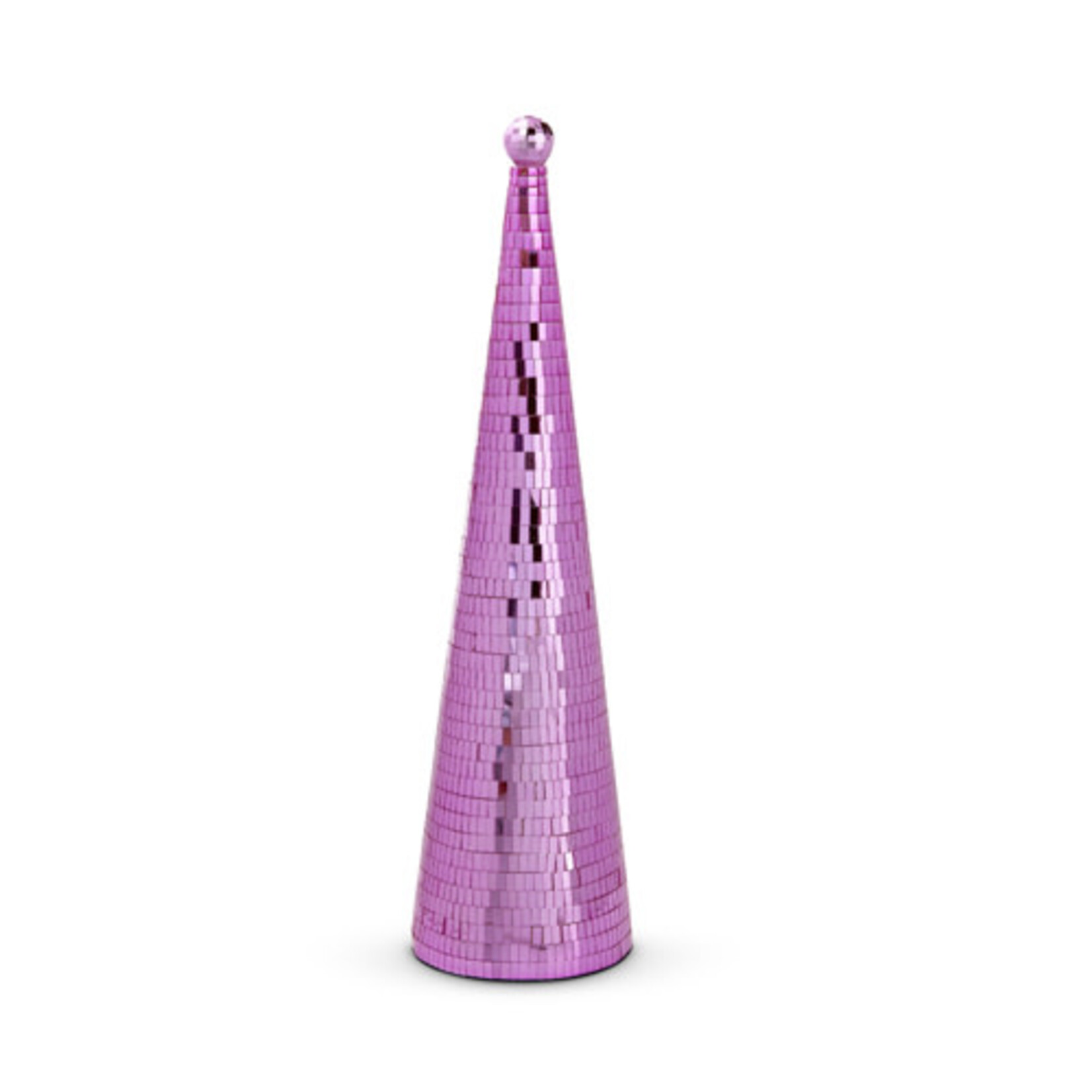 m. lynne designs pink disco ball cone tree