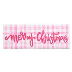 m. lynne designs pink gingham merry christmas print