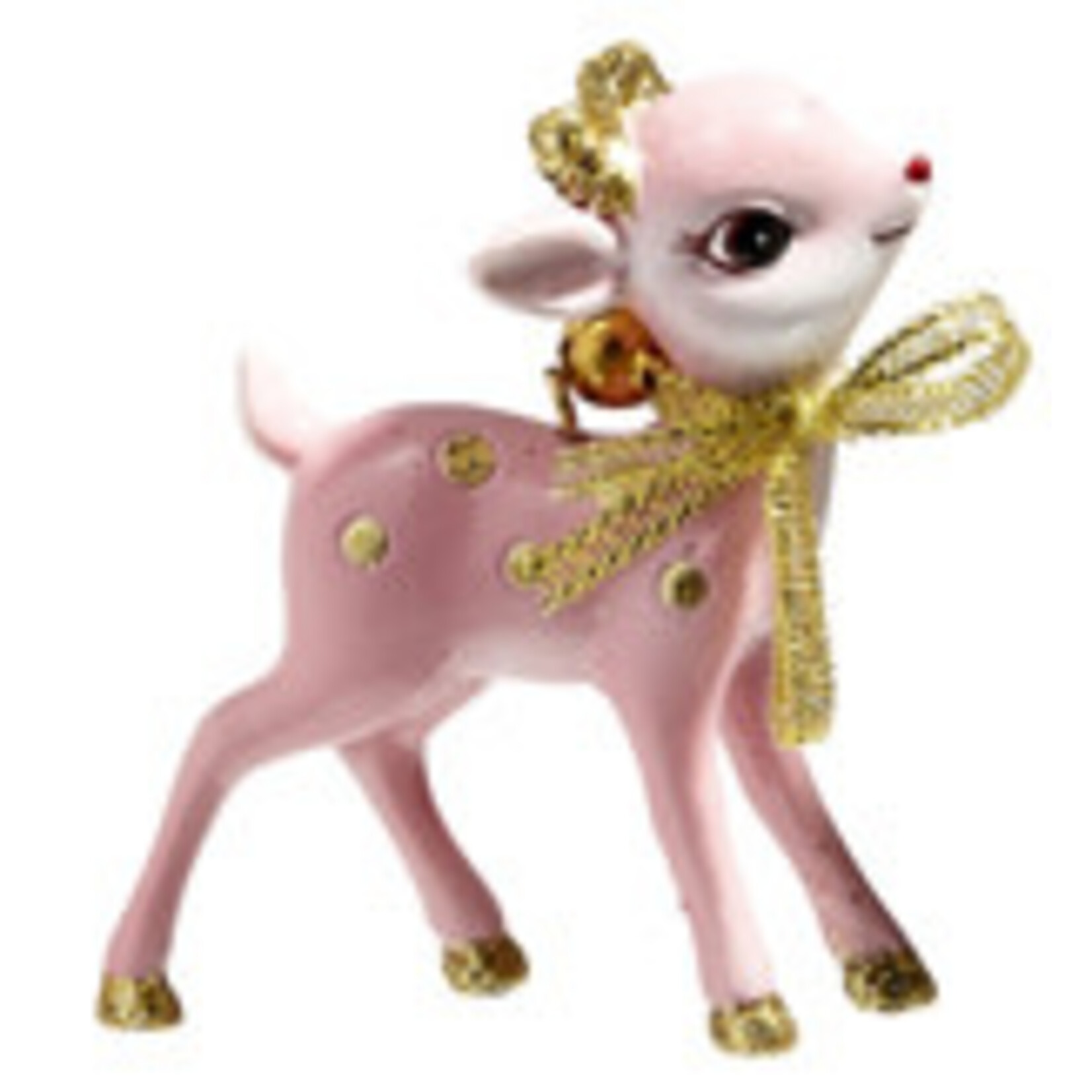 m. lynne designs vintage pink deer
