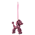 m. lynne designs metallic pink balloon dog ornament