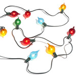 m. lynne designs shiny kismet light string on green wire, multicolor
