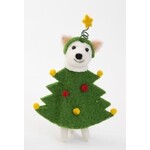 felt cat in tree