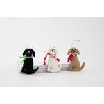 m. lynne designs felt dog ornament