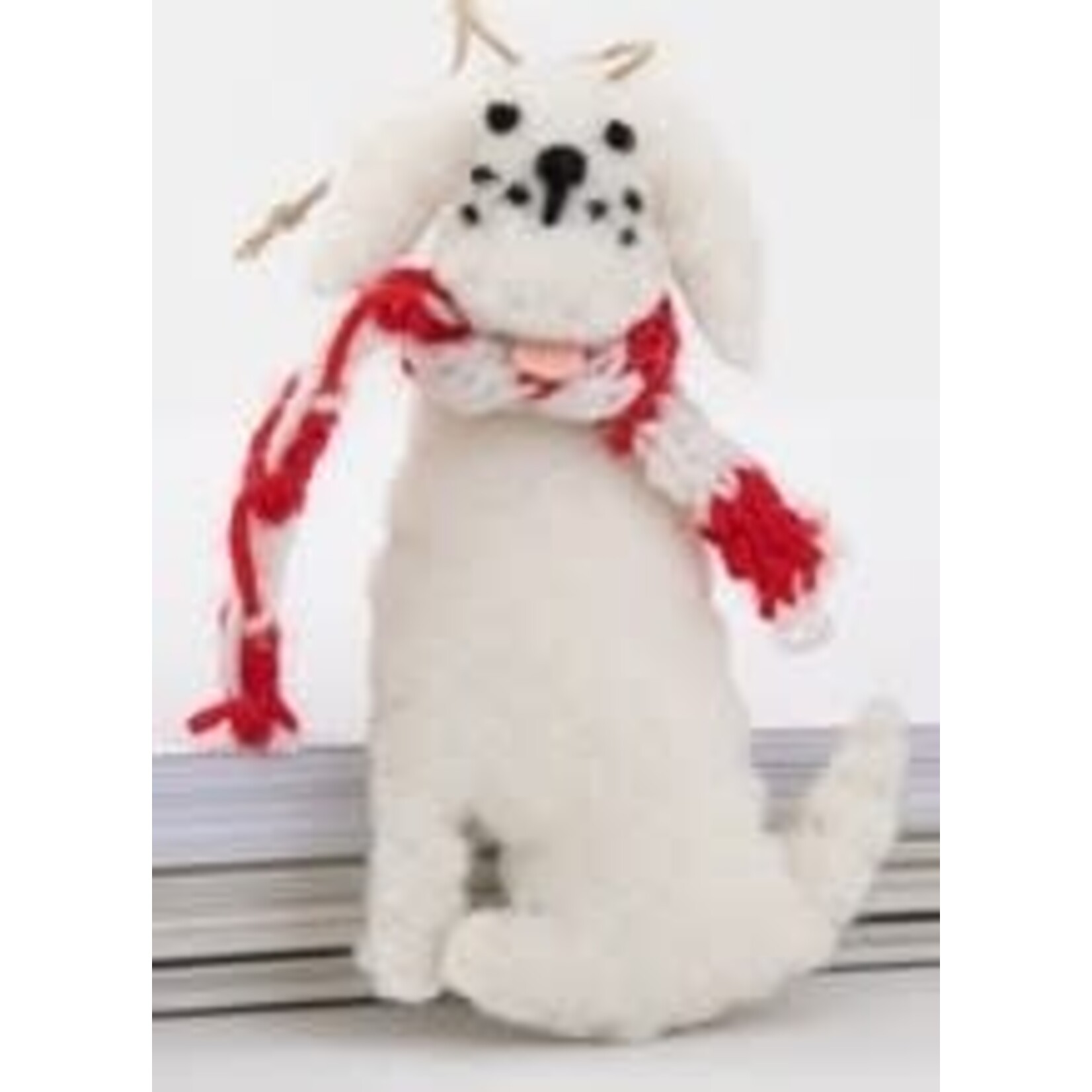 m. lynne designs felt dog ornament