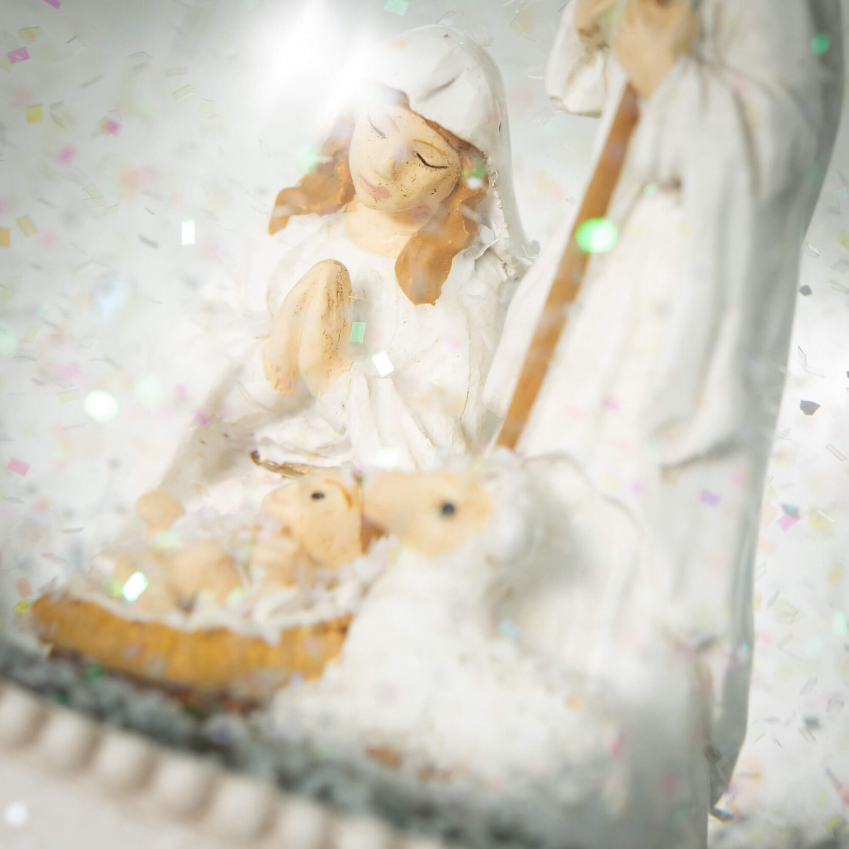 m. lynne designs holy family water globe