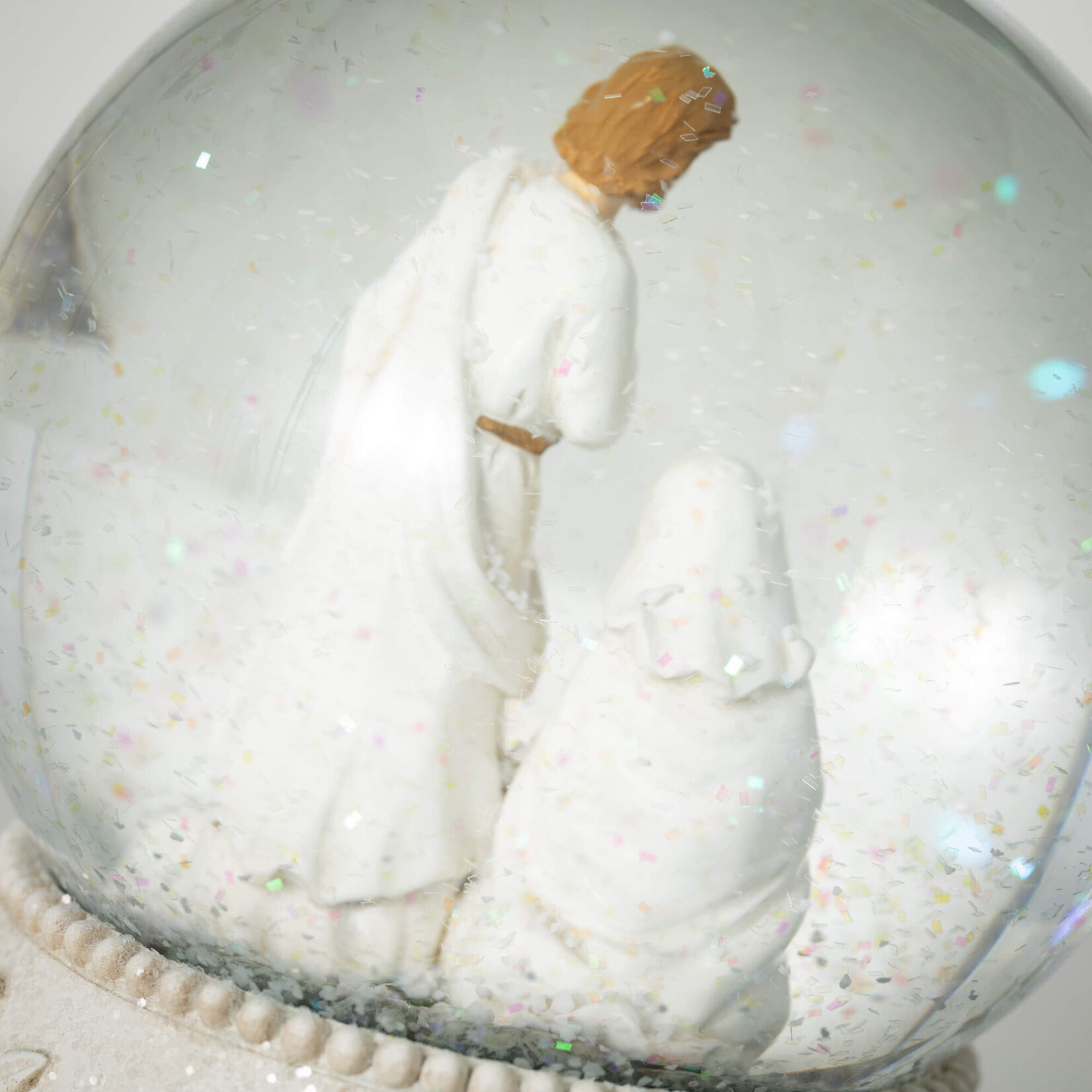 m. lynne designs holy family water globe