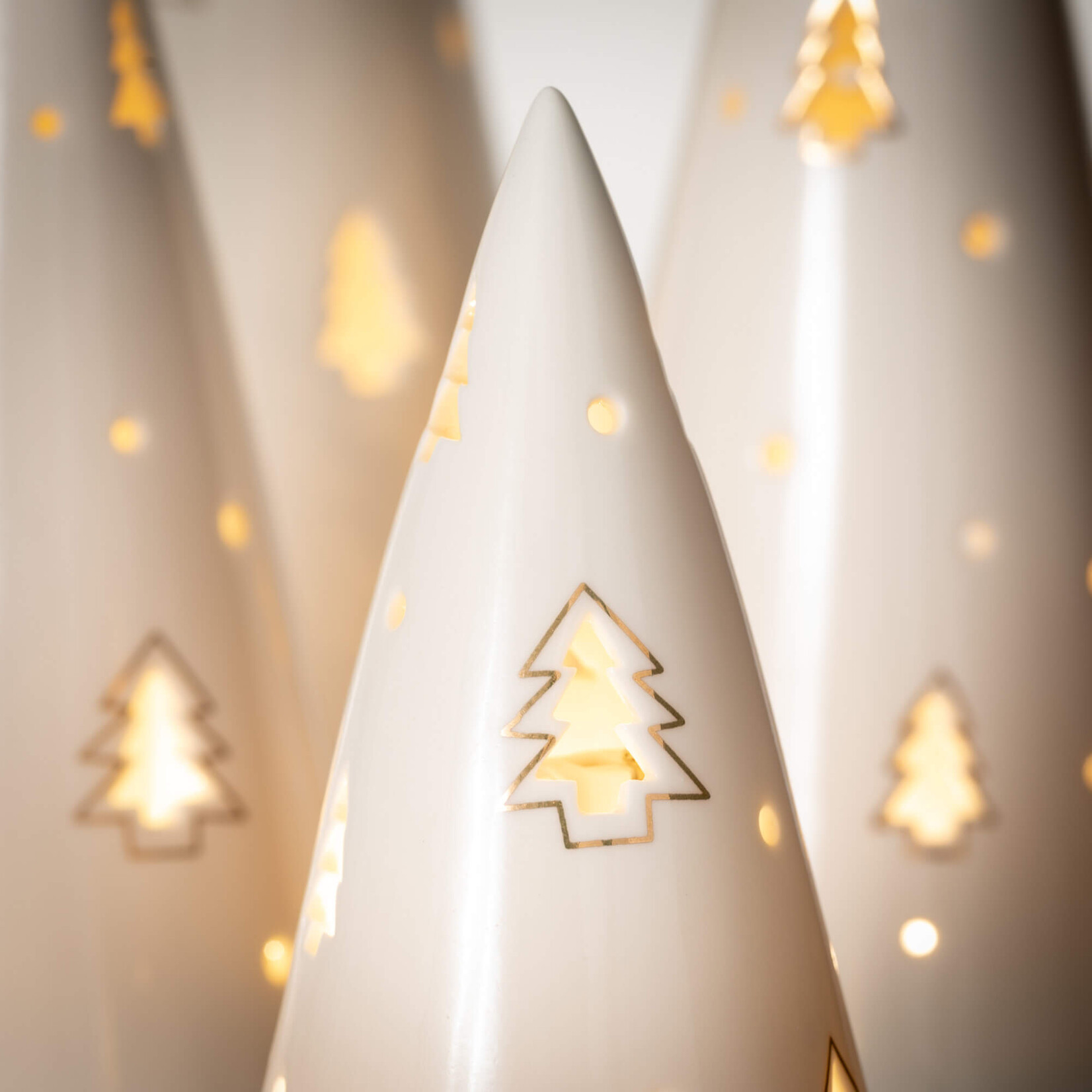 m. lynne designs ceramic led tree with cutuouts