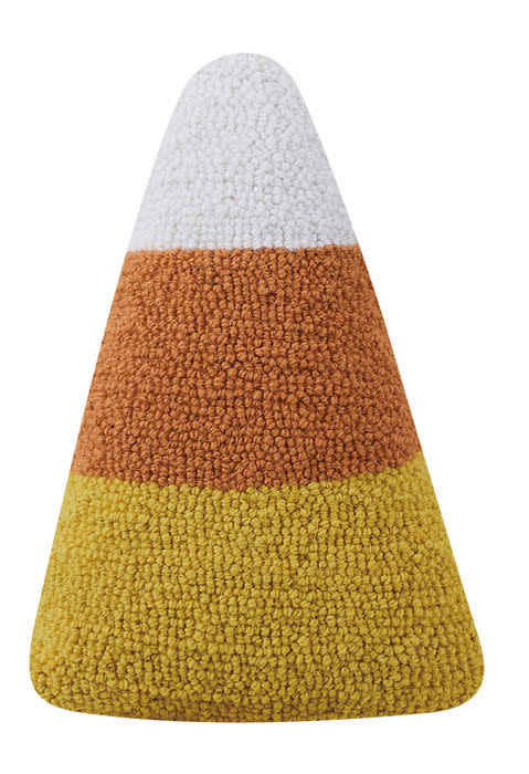 available at m. lynne designs shaped candy corn pillow