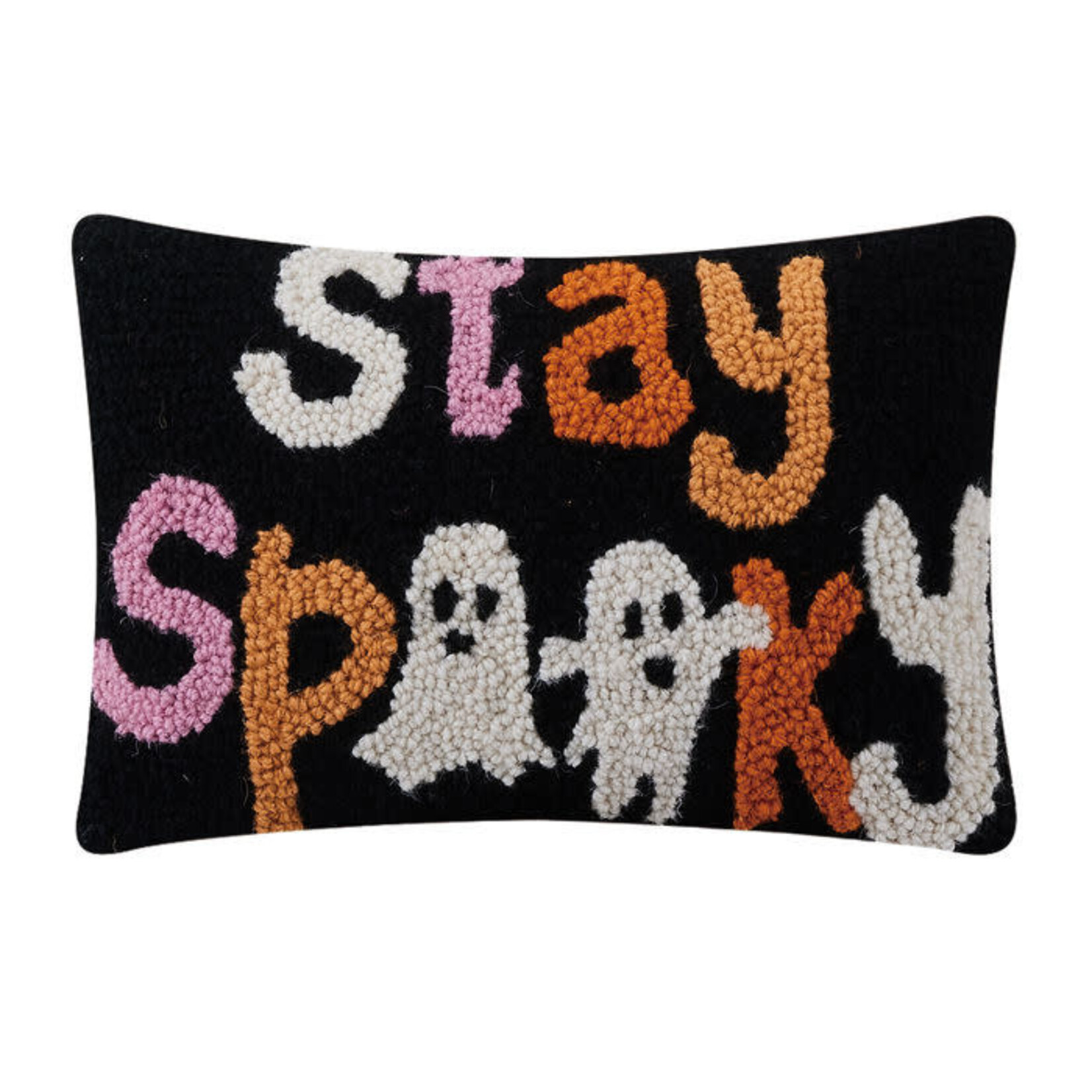 m. lynne designs stay spooky ghost pillow