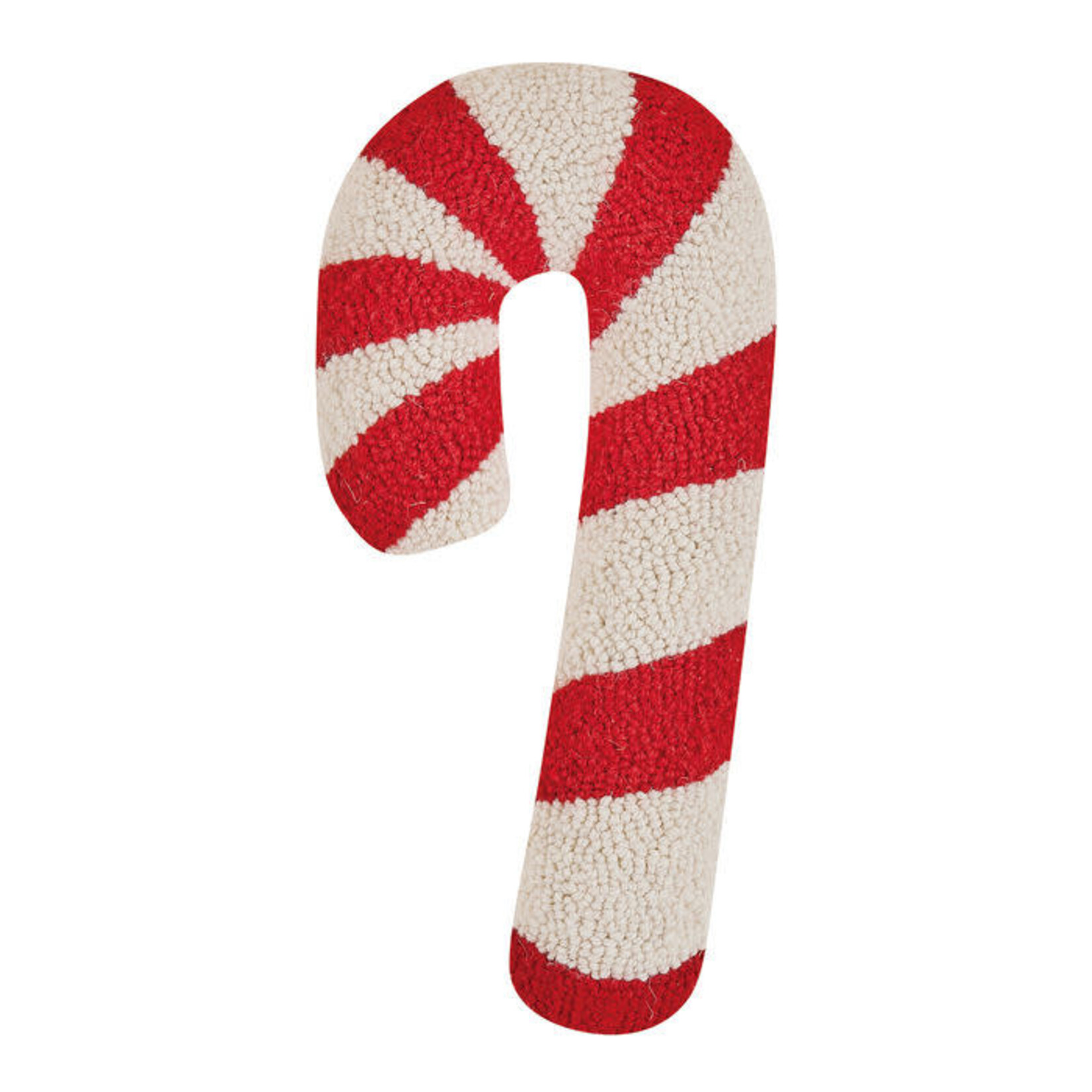 m. lynne designs shaped candy cane pillow