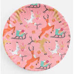 m. lynne designs vintage christmas 'paper' plate