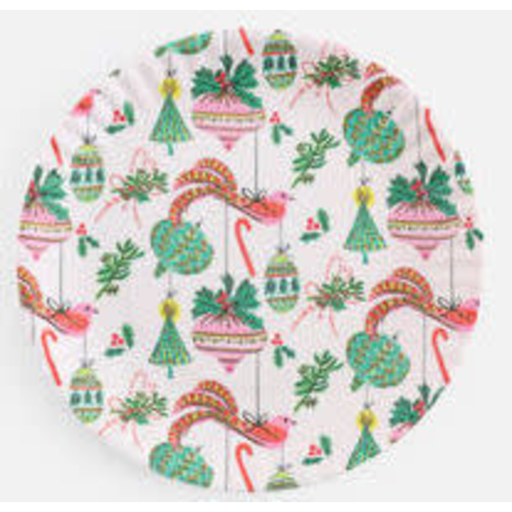 m. lynne designs vintage christmas 'paper' plate