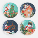 m. lynne designs vintage santa 'paper' plate